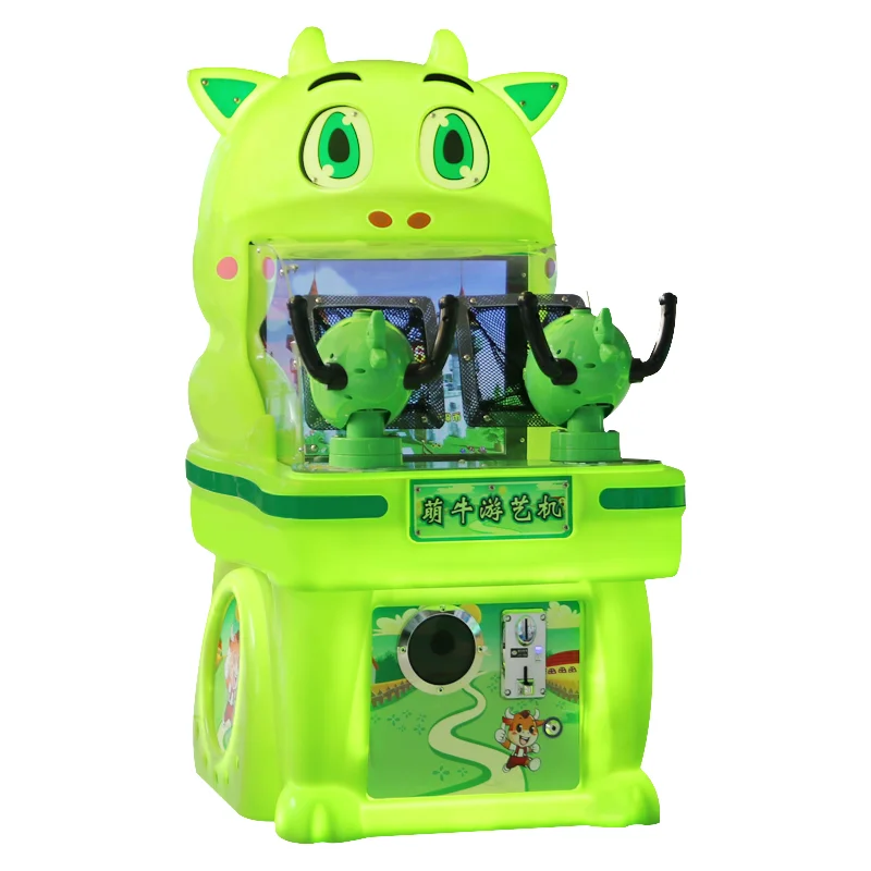 

Монетные игры с милой коровой, милая корова, машина для стрельбы для двух игроков для детей, машина для призова монет