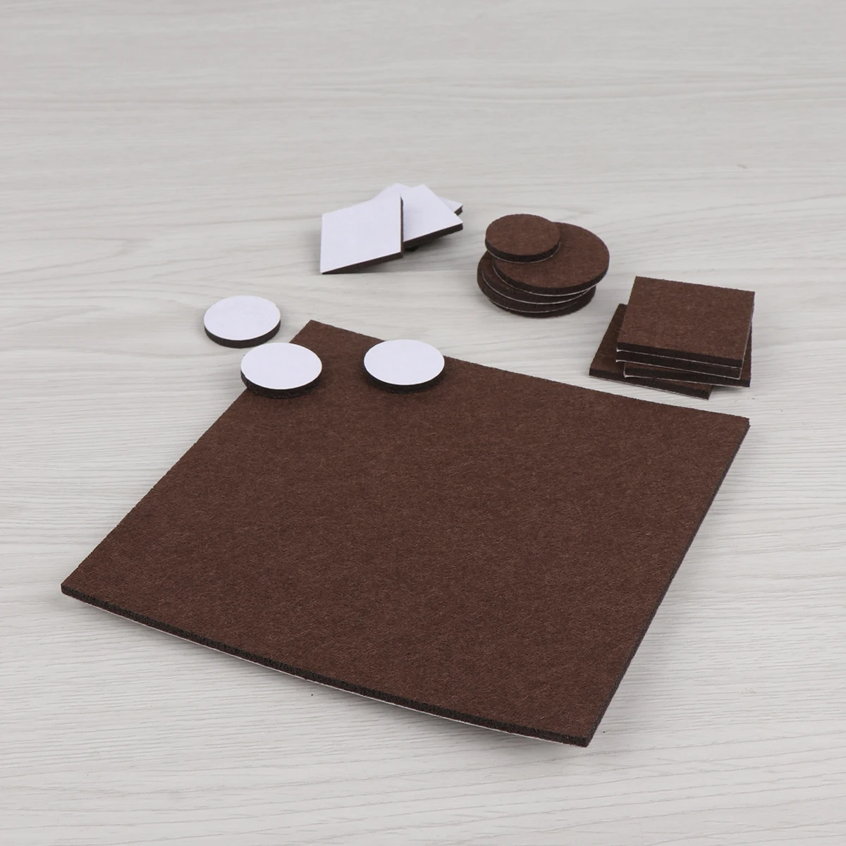

130pcs 3Mm Felt Furniture Protection Pads Durable Non Slip Chair Stickers Table Legs Anti Skid Pads Dark Brown