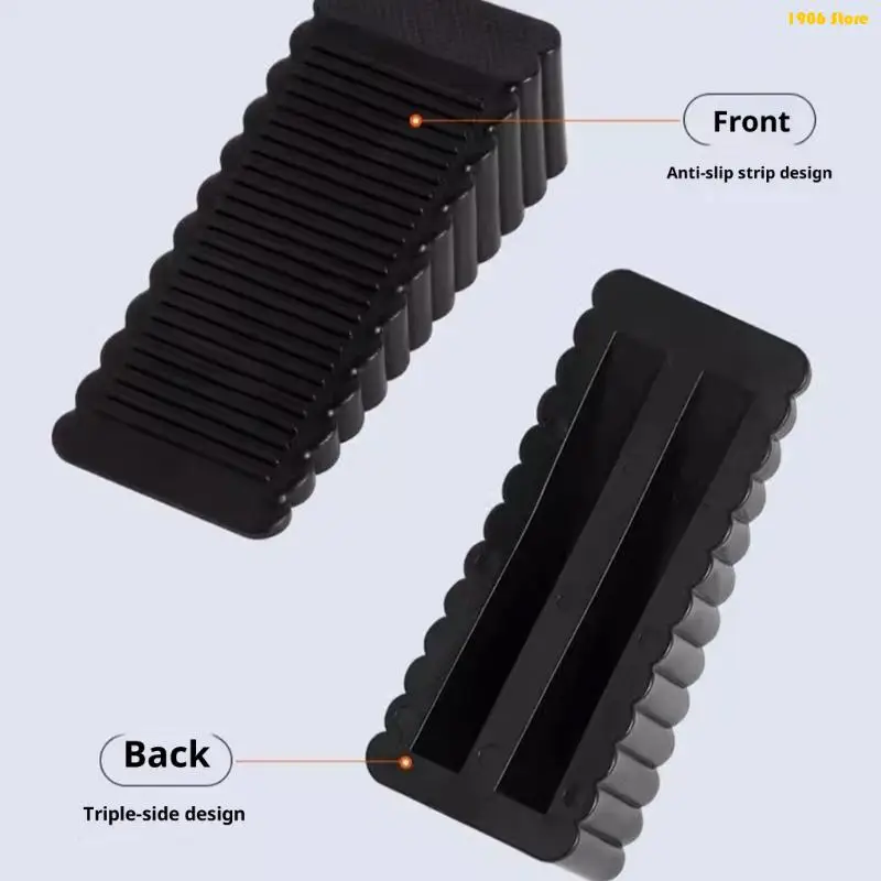 U1JB 2Pcs Reusable Silicone Door Stoppers Home Office Door Anti Collision Stopper