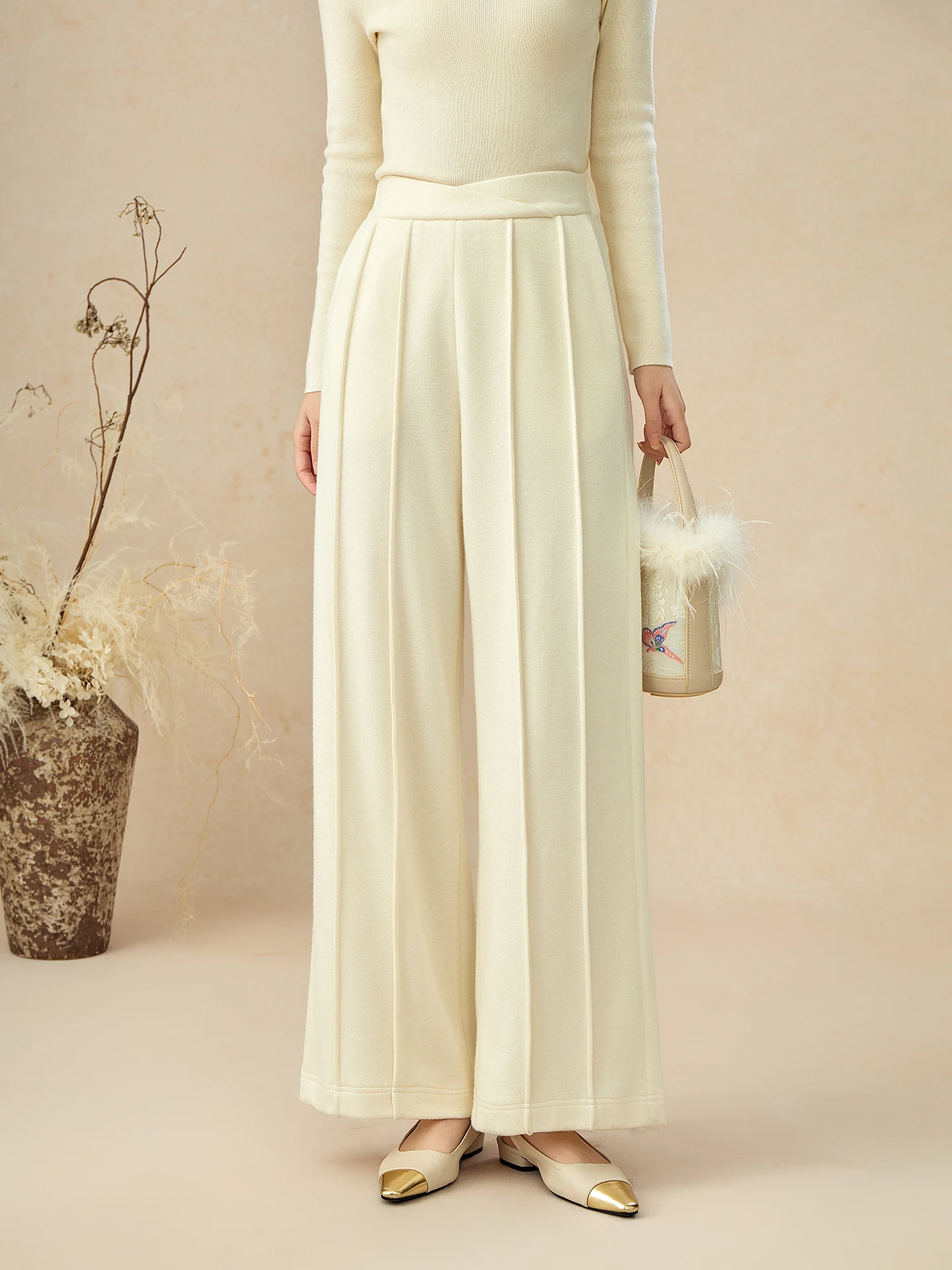 

Женские прямые трикотажные брюки ibai: осенне-зимние, длинные, облегающие, мягкие, уютные, в китайском стиле, модные, универсальные