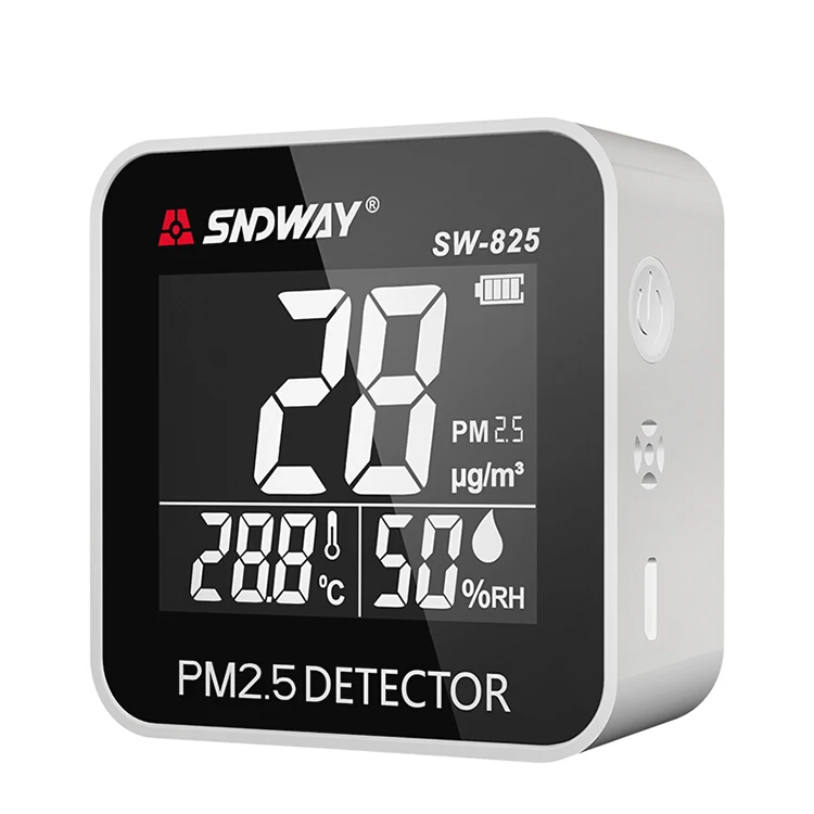 Sndway-MINI Monitor de calidad del aire, detector interior pm2.5 portátil, SW - 825