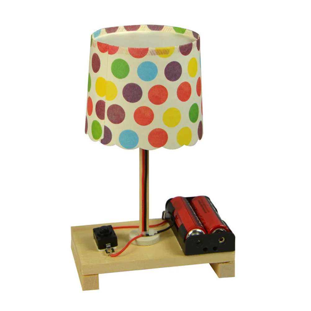 Bureau créatif bricolage Kit d'expérimentation scientifique en bois pour enfants expériences scientifiques éducatives Table lumière assemblage tige de construction