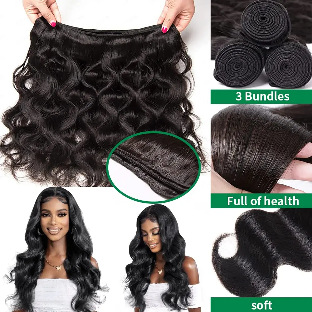 Extensions de Cheveux Humains Naturels, Tissage Brésilien, Bouclé, 30 Pouces, Vente en Gros, Livraison Gratuite