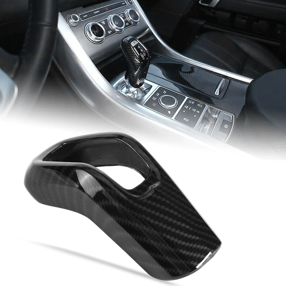 

Carbon Fiber Style Car Gear Shift Knob Cover Trim For Land Rover Range Rover Sport 2014-2017