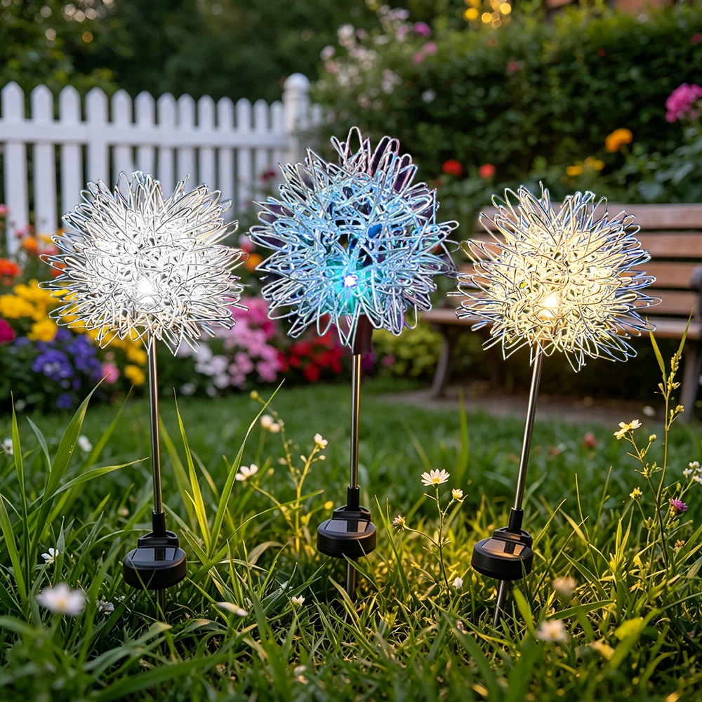 

Solar Dandelion Landscape Lights, Outdoor Solar Stake Lights, Dandelion Solar LED Light Solar Floor Lawn Decorative Lights