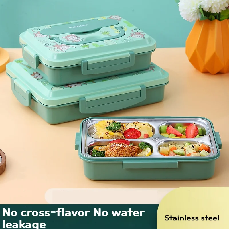 316 Stainless Steel Insulated Lunch Box, Cartoon Lunch Box for Students and Children, Portable Split Box for Work