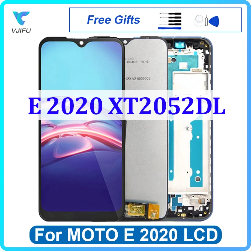 

6.2" Original LCD For Motorola E 2020 XT2052 Display Touch Screen With Frame Digitizer Assembly Replacement Phone Repair Parts