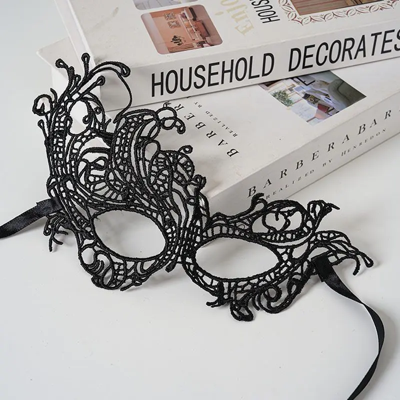 vrouw oogmasker onthouding kant oogmasker leuke dans Tiktok hete verkoop sluier sexy maskerade partij zwart masker partij oogmasker