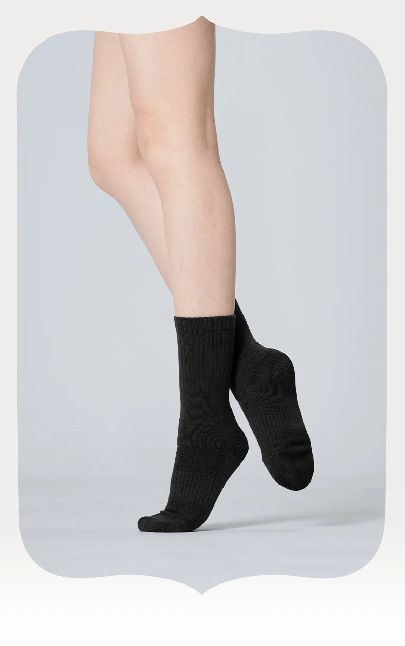 Rutschfeste Tanzsocken für Damen und Herren, moderne Ballett-Übungsstrumpfhosen mit Grifffüßen für Erwachsene, Yoga-Crew-Socken – Detail 16