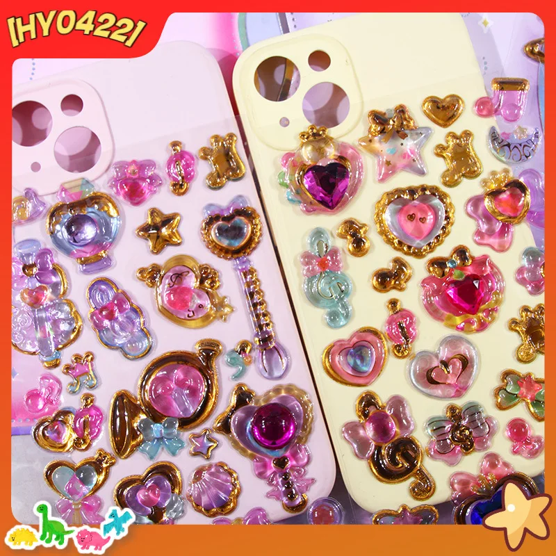 

3d Three-Dimensional Relief Sticker Acrylic Glue Transparent Bubble Sticker Children'S High-Looking Waterproof Decoration