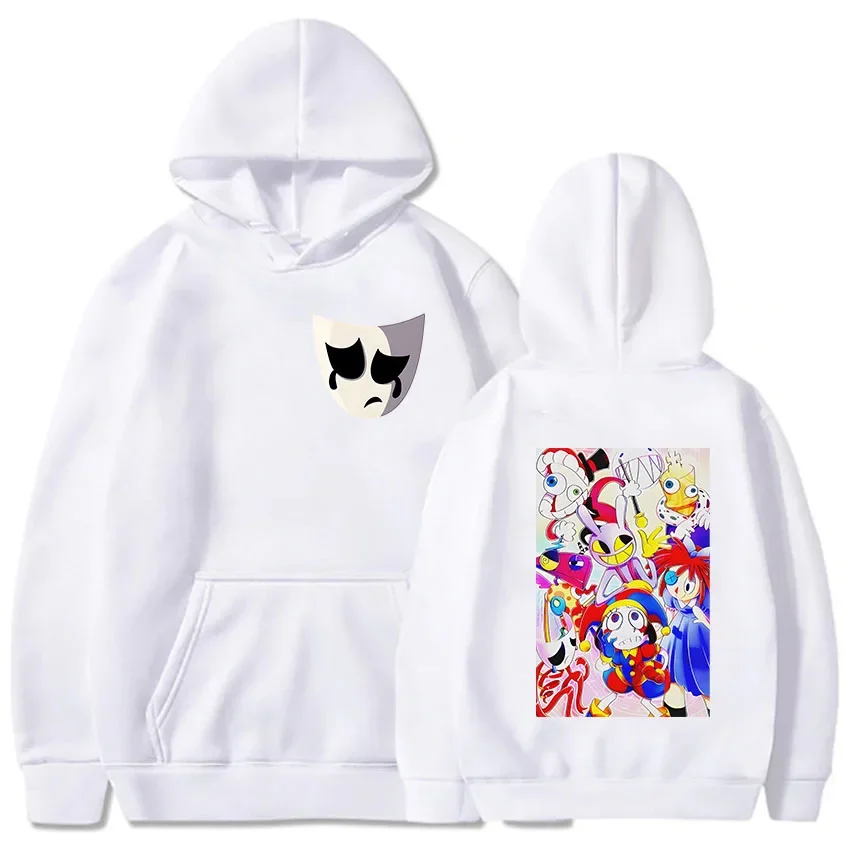 The Amazing Digital Circus Anime Pomni Jax Cartoon Hoodies Women Men Hooded Sweatshirt Streetwear Long Sleeve Multicolor Clothes