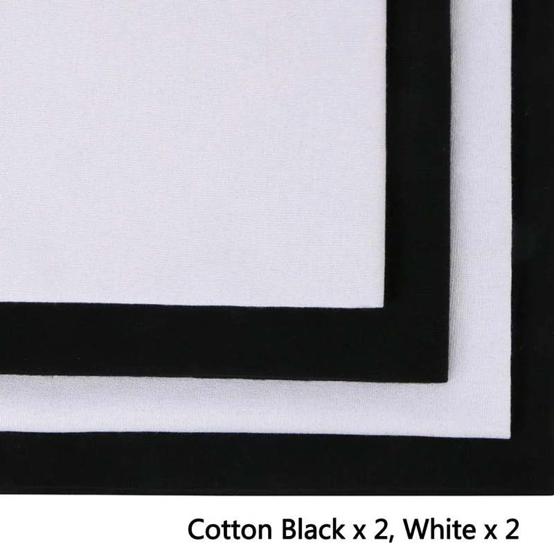 4 Pieces of Linen Fabric, Solid Color Fabric for DIY Sewing, 50X 50cm Black and White Breathable Linen Material, Suitable for Embroidery, Cross-Stitch, Sewing, Patchwork, Table Mats, Home Decoration, and DIY Craft Materials view 2