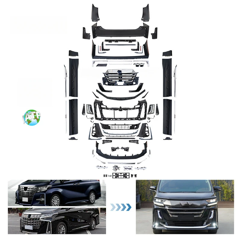 High Quality 2015-2022 Alphard Vellfire 30/35 to 40 GBT Modellista Upgrade Body Kit Exterior Conversion Parts