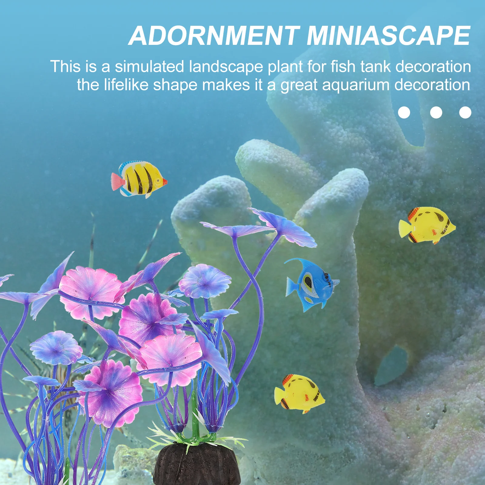 

1Set Simulation Water Plant Decor for Aquarium Vivid Fake Fish Tank Plants Enhancing Underwater Environment Fish Tank