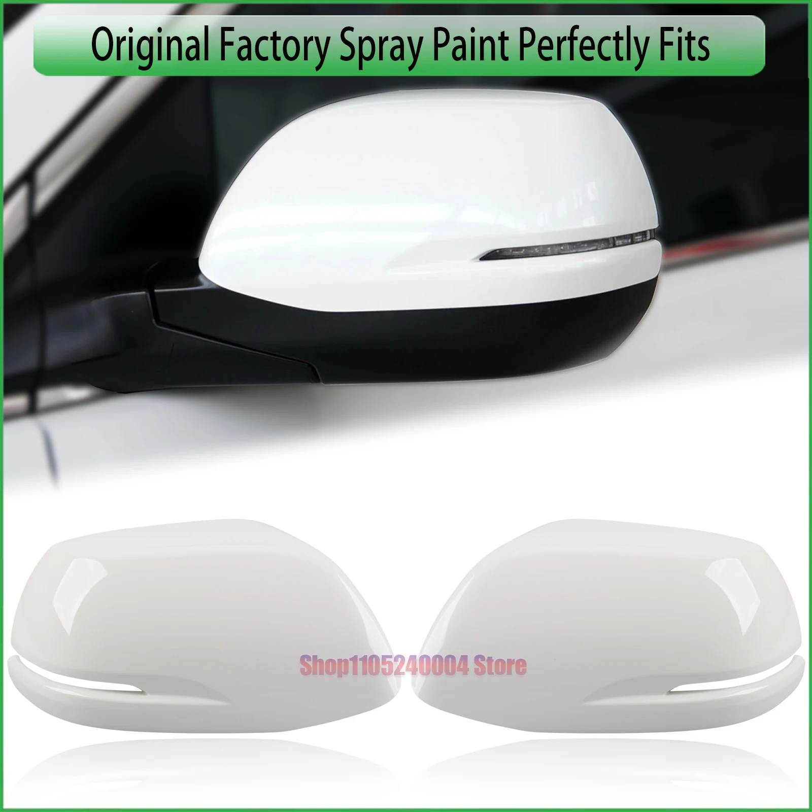 For Honda CRV 2012-2016 Rearview Mirror Cover Caps Pair - Carbon Fiber Pattern - Protects Against Scratches & UV Damage