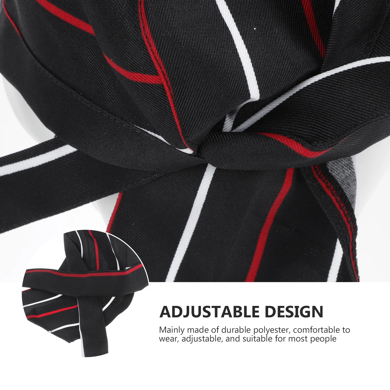 2 szt. Czapki kucharskie w stylu pirackim, regulowane czapki do gotowania, czapki typu skull cap do cateringu, czapki robocze dla mężczyzn i kobiet