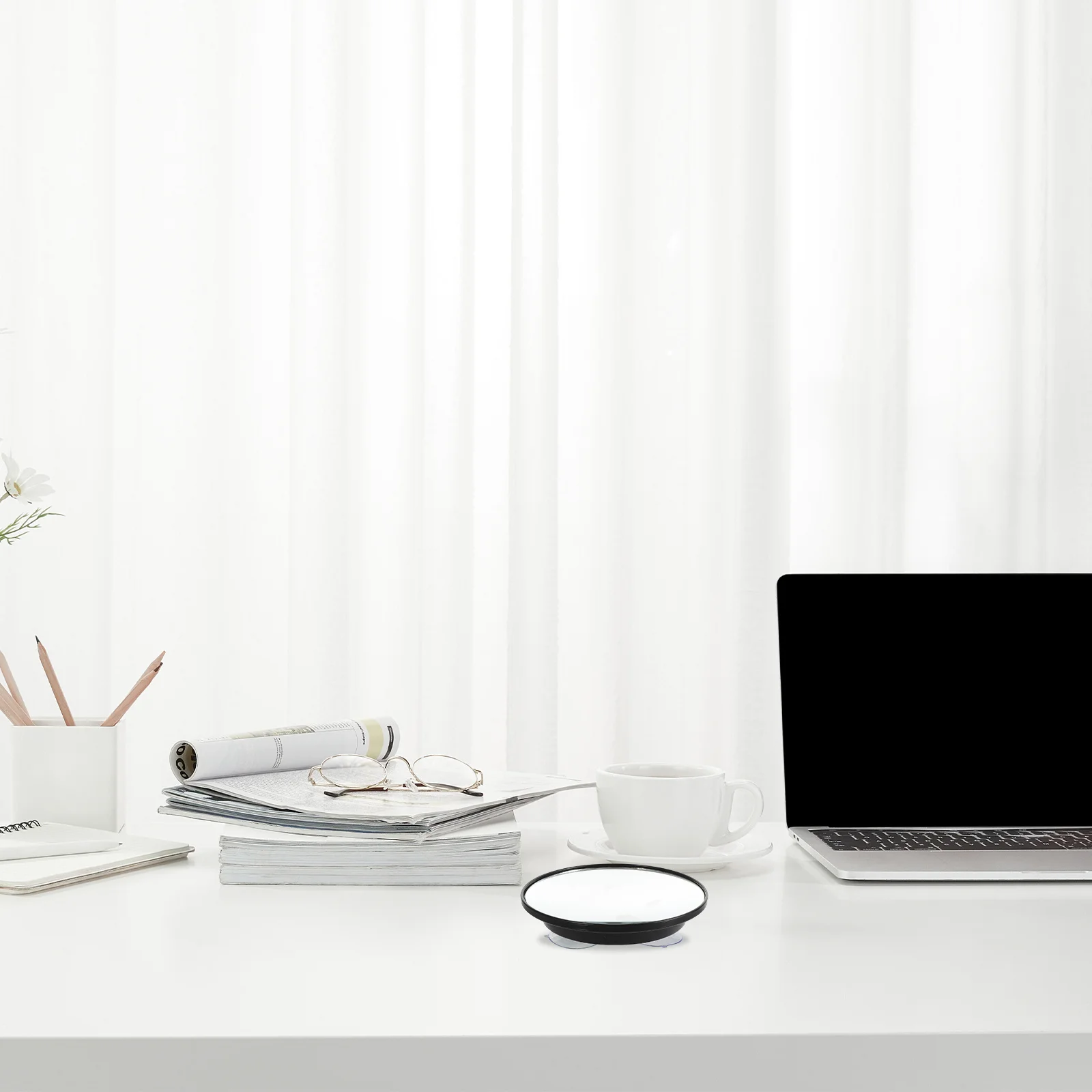 1 stuks zuignap make-upspiegel High-Definition vergrotende compacte spiegel Gemakkelijke muurplaatsing Handig