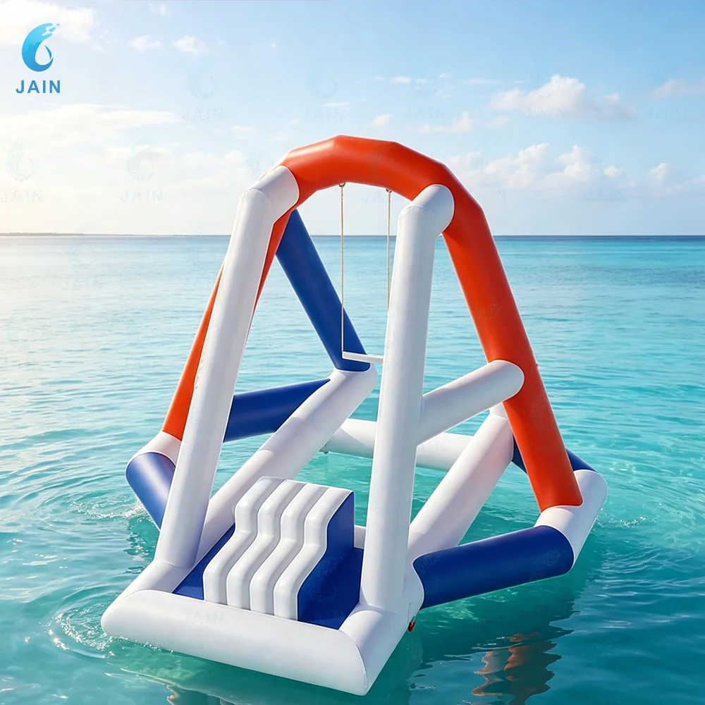 Commercial Large Inflatable Water Slide Park  Inflatable Swing Floating Outdoor Pool Party Water Park Equipment with Air Pump