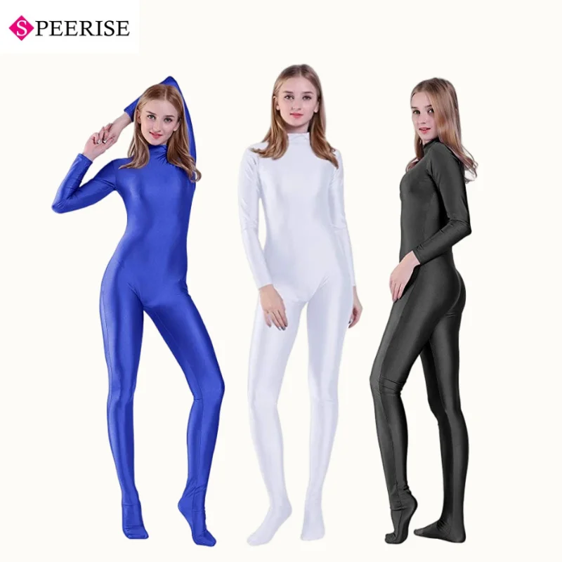 

Unisex Full Body Jumpsuit Long Sleeve Footed One Piece Gym Yoga Tights Bodysuit PlusSize Playsuit Cosplay Suits