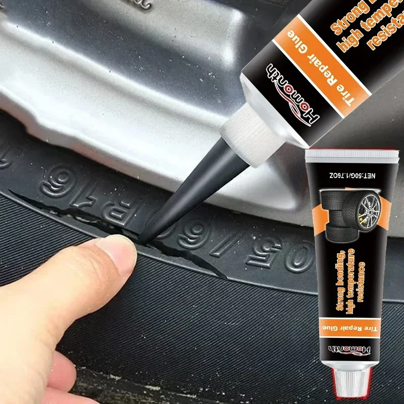 NEW Car Motorcycle Tire Repair Black Glue Liquid Strong Rubber Wear-resistant Non-corrosive Adhesive Instant Bond Leather