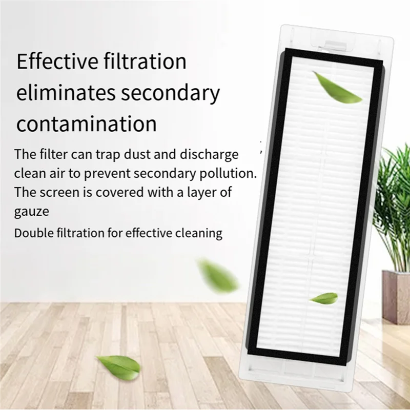 

ABKJ-For Xiaomi Roborock S5 Max S50 S55 S5 S6 S6 Maxv S6 Pure E4 E5 Robot Vacuum Spare Parts Main Side Brush Filter Mop