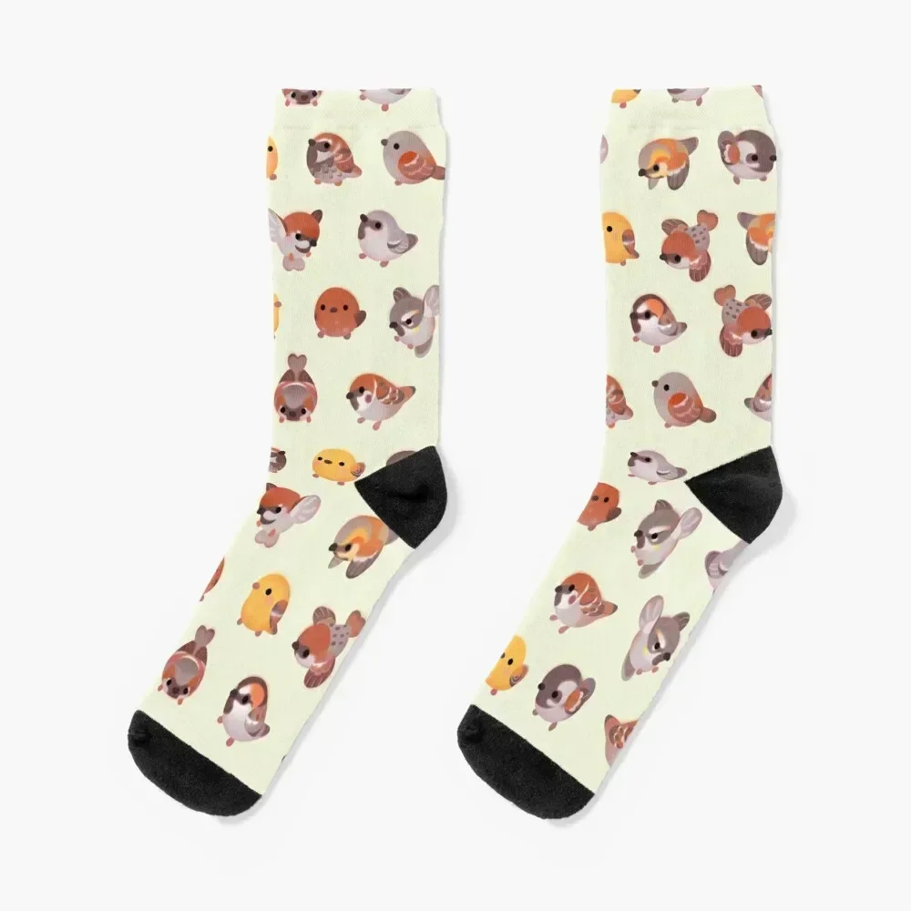 

Sparrow Socks funny gift bright garter winter thermal golf Socks Ladies Men's
