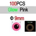 9mm 100pcs Pink