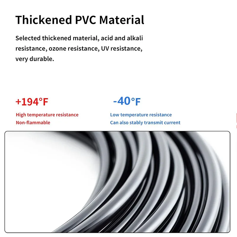 Solar Panel Extension Cable,16/14/12 10AWG Solar Panel Cable with Female and Male Waterproof Connectors for RV, PV Systems