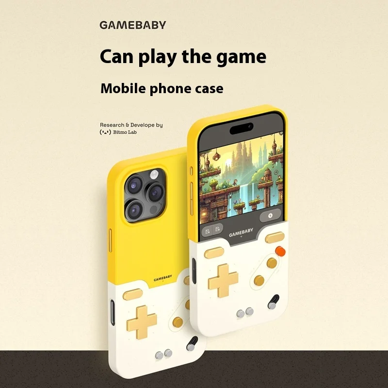 

Bitmolab GAMEBABY Phonecase Game Controllers Support GB GBC NES Key Layout For iPhone 15 16 Pro Max Custom Gamepads Phone Case