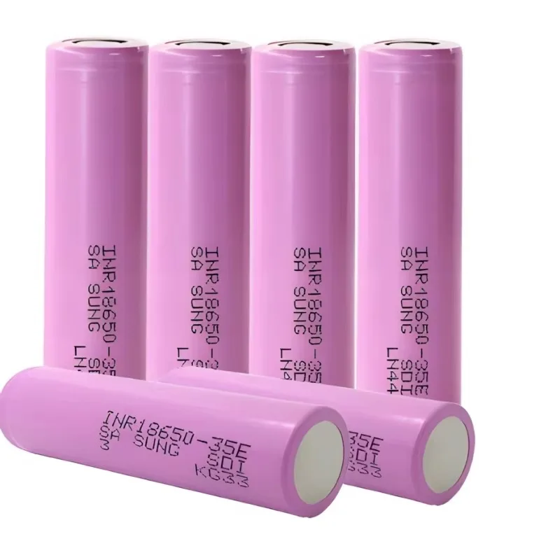 18650 Lithium Battery INR18650 35E 3.7V 3500mAh 25A High Drain, New Rechargeable Cell for Flashlight & E‑Cigarette