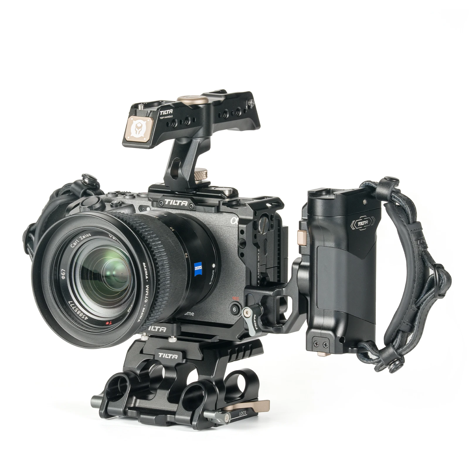 TILTA TA-T13-C Cinema Camera cage Pro Kit compatible with Sony FX3 FX30 with Top Handle Base Plate