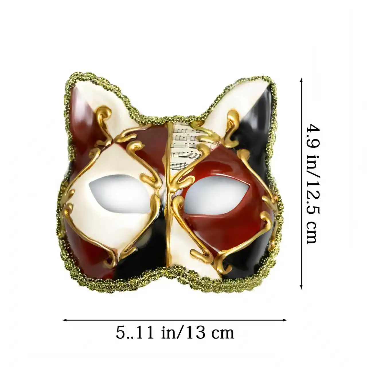 الأطفال أطفال البندقية الثعلب القط الوجه العلوي حفلة تنكرية، هالوين موضوع حفلة القط تأثيري قناع الرقص ماكياج الدعائم