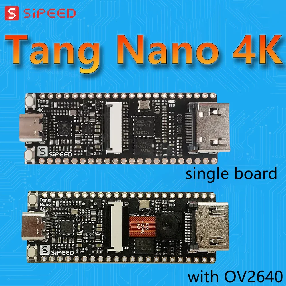 

Sipeed Lichee Tang Nano 4K Gowin Minimalist FPGA GoAI Develop-ment Board HDMI Camera