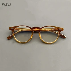 Glasses Vintage 505 Round Frame Men'S And Women'S Japanese Handmade Acetate Optical Glasses Frame Vintage Glasses