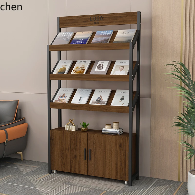 CZ Book and Newspaper Rack, Magazine Rack, Color Page Floor, Promotional Material Display Book and Magazine