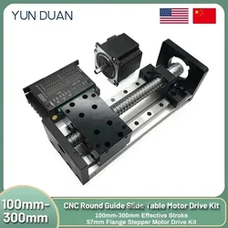 Nema 23 57mm Linear Motor Kit CNC Ball Screw Sliding Table 60kg SFU1605/1610 Motor Slide Table Linear Guide Stage Motion Module