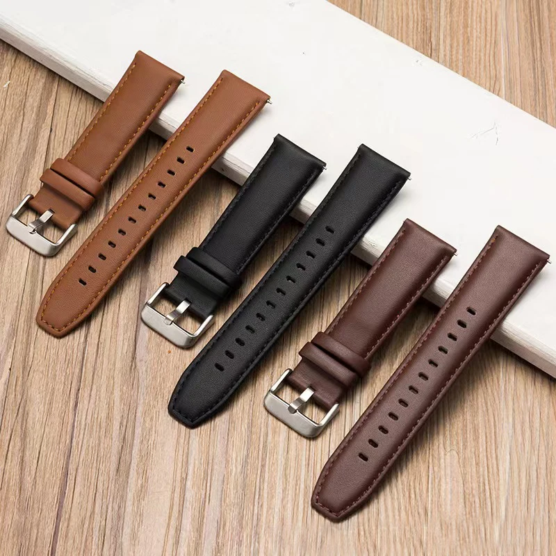 Leather Strap 22mm for Huawei Watch GT 2 GT3 Pro 46MM Watch Band Bracelet GT Runner 46mm Honor Magic 1 2 46mm Smart Watch Band