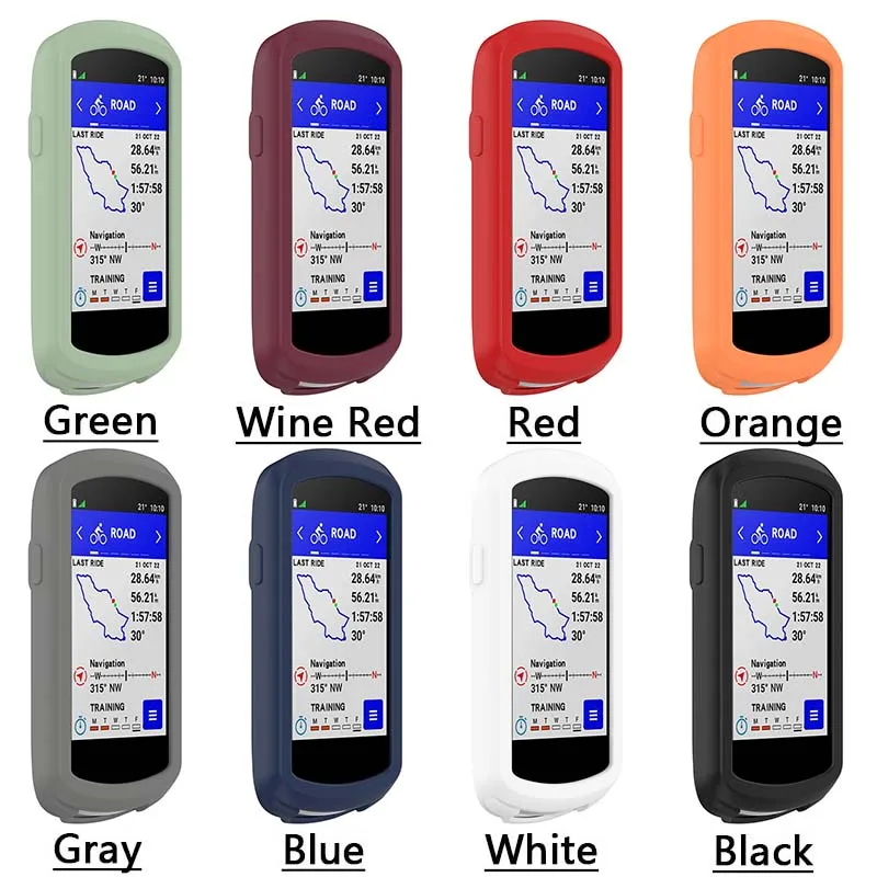 Liquid Silicone Case For Garmin Edge 1040 / Solar Bike GPS Speedometer Candy Plain Full Coverage Soft TPU Cycle Computer Shell