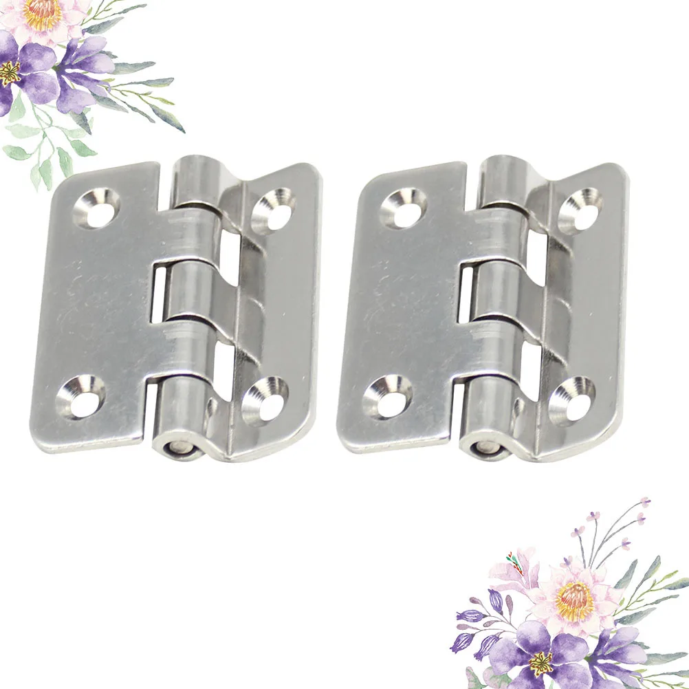 2 قطعة مفصلات من الفولاذ المقاوم للصدأ 160 درجة سميكة مربع الباب المفصلي ل إغلاق صامت شقة الثقيلة خزانة باب الخشب فندق المنزل #2