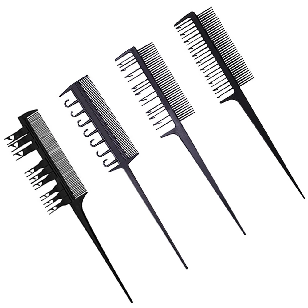 

Mirror Wall Stickers Hair Coloring Comb Crimp Dye Styling Black Practical Hairdressing Miss