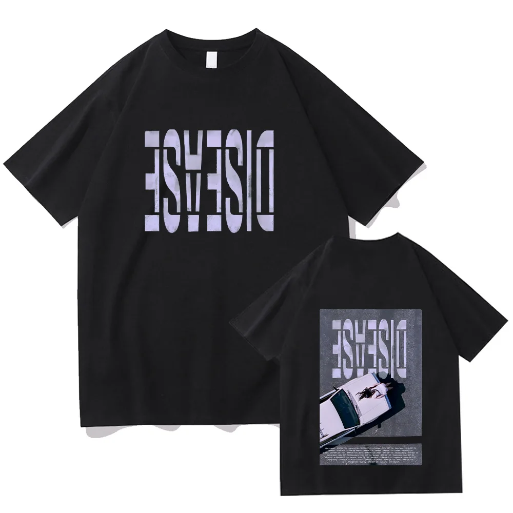 

Lady Gaga New Single Disease Tshirts New Graphic Print Cotton Tops Women Men Creative Design Tees Fashion Short Sleeve T-shirts