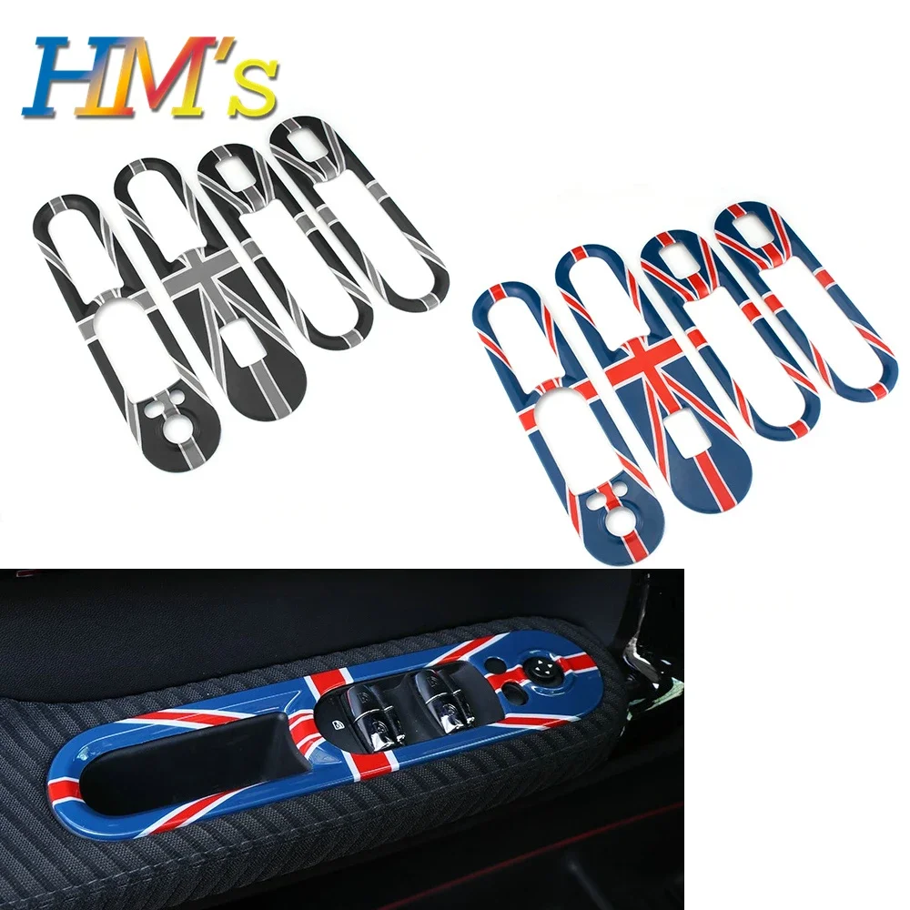 

Car Accessories 4pcs For Mini Cooper F60 F54 Clubman Car Inner Door Trim Strip Decoration Window Lifting Panel Cover Sticket