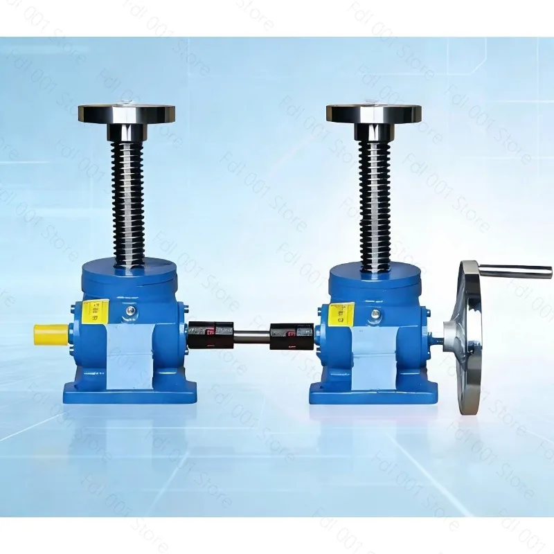 Worm Gear Screw Jack Vertical Flange Copper Nut Self Locking Lift