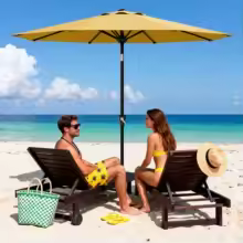 HiMiss 9-Ft UPF 50+ Patio Umbrella