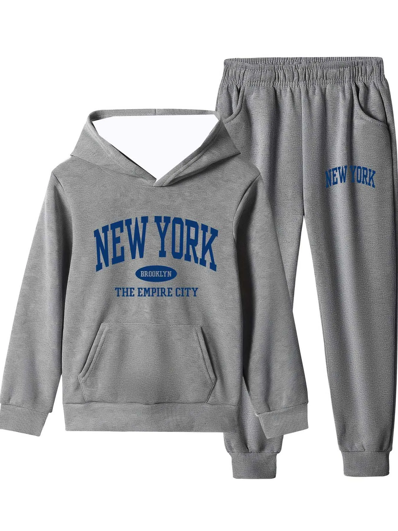 

Осень-зима 2024, новый спортивный комплект Y2K, толстовка с капюшоном, мужская мода с принтом НОВОГО ЯОРКА, оверсайз, повседневный удобный уличный комплект из двух предметов