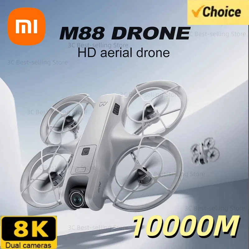 

Xiaomi M88 Drone 8k Wifi 5g Brushless Drone Aerial Photography Optical Flow Position Quadcopter Remote-controlled Airplane Toy