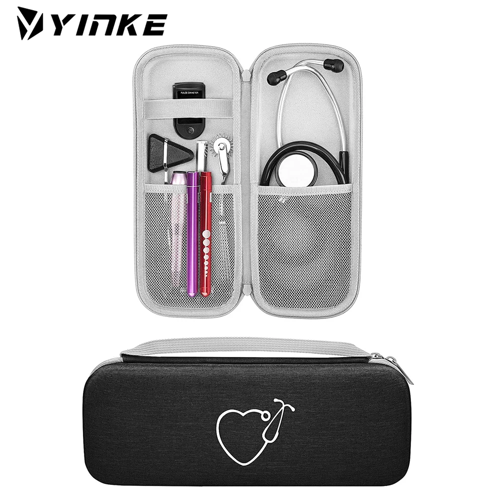 Yinke Travel Case for 3M Littmann Classic III/Lightweight II S.E./ Cardiology IV Stethoscope & MDF Stethoscope Carrying Bag