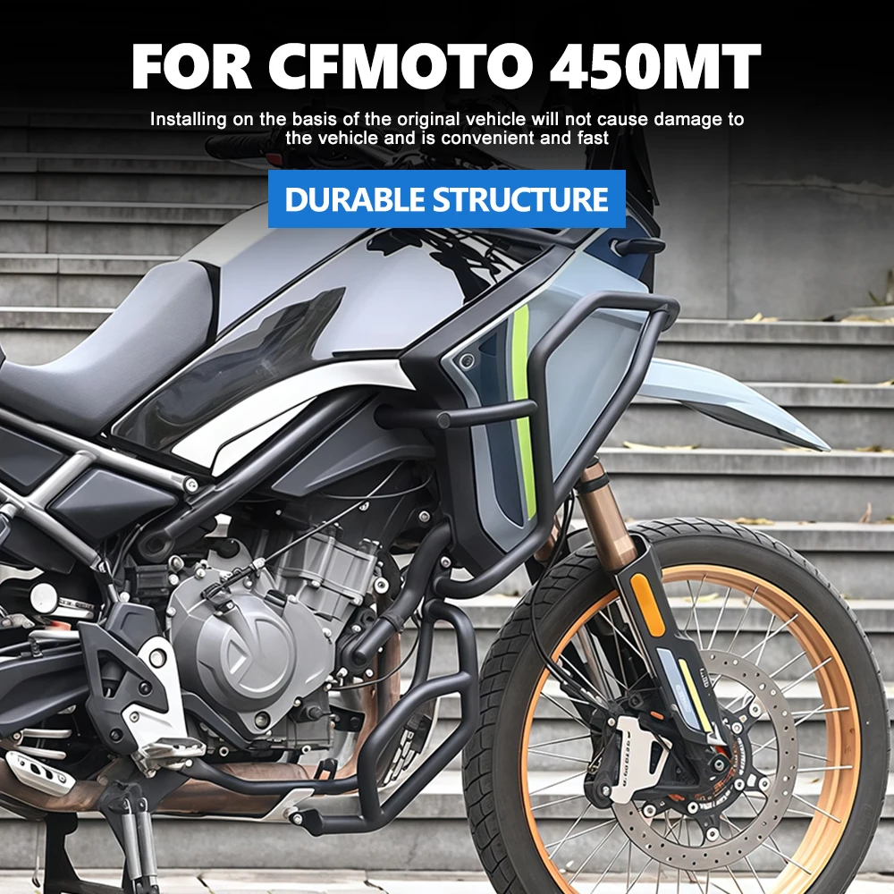 Front Racing Crash Bar Guard Anti Collision Falling Protection Frame Bumper For Spring Breeze 450MT Motorcycle Frame Guard
