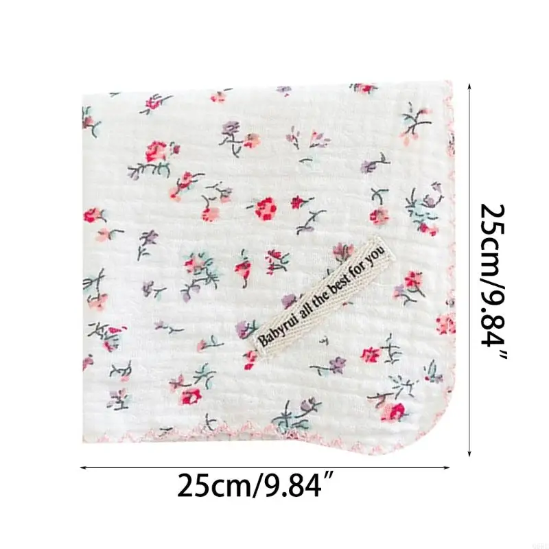 q6re baby facecloth ผ้าเช็ดตัวทารกแรกเกิดเหงื่อดูดซับผ้าผ้าเช็ดหน้าผ้าฝ้ายระบายอากาศได้