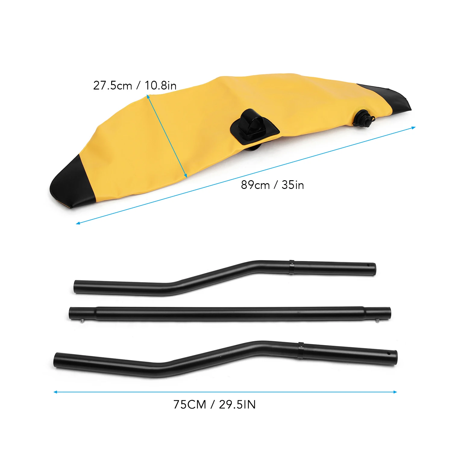 Kayak Float Kayak PVC Inflatable Outrigger Float with Sidekick Arms Rod Kayak Boat Fishing Standing Float Stabilizer System Kit